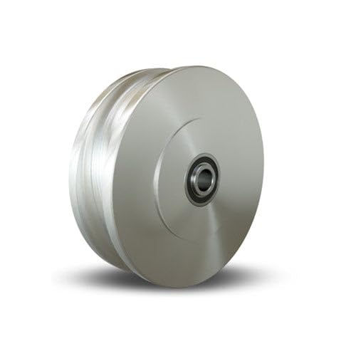 Hamilton W-1030-200-SSUB-3/4 U-Grooved Wheel, 10" Stainless Steel - Precision Ball Bearing for 2" Track, Industrial & Heavy-Duty Use