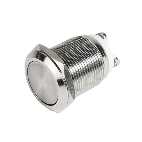 Interrupteur 19mm métal bouton poussoir 12V avec verrouillage ON/OFF NO/NC
