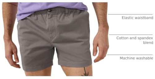 Image of Chubbies Chino Shorts Men 5.5 Inch - Mens Shorts Casual with Elastic Waistband, Side and Back Pockets, Stretch Cotton Blend