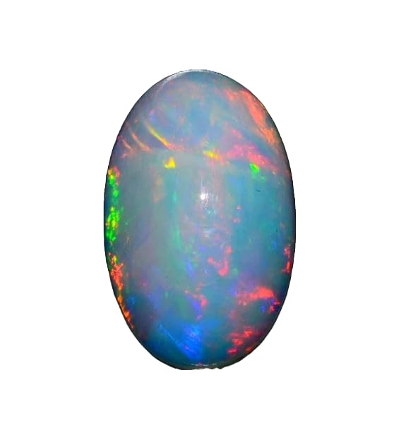 Opale éthiopienne cabochon ovale pierre précieuse multi feu pour fabrication de bijoux DIY