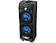 MUSE M-1935 DJ Bluetooth Party Lautsprecher mit Akku und Lichteffekten (USB, AUX) 400 W Schwarz