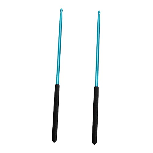 Yardwe 1 par de baquetas para batería aleación antideslizantes miniatura 1
