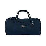 adidas Unisex Adulto Canvas Duffel Bag Duffel_Bag, Night Indigo/Ivory, One Size