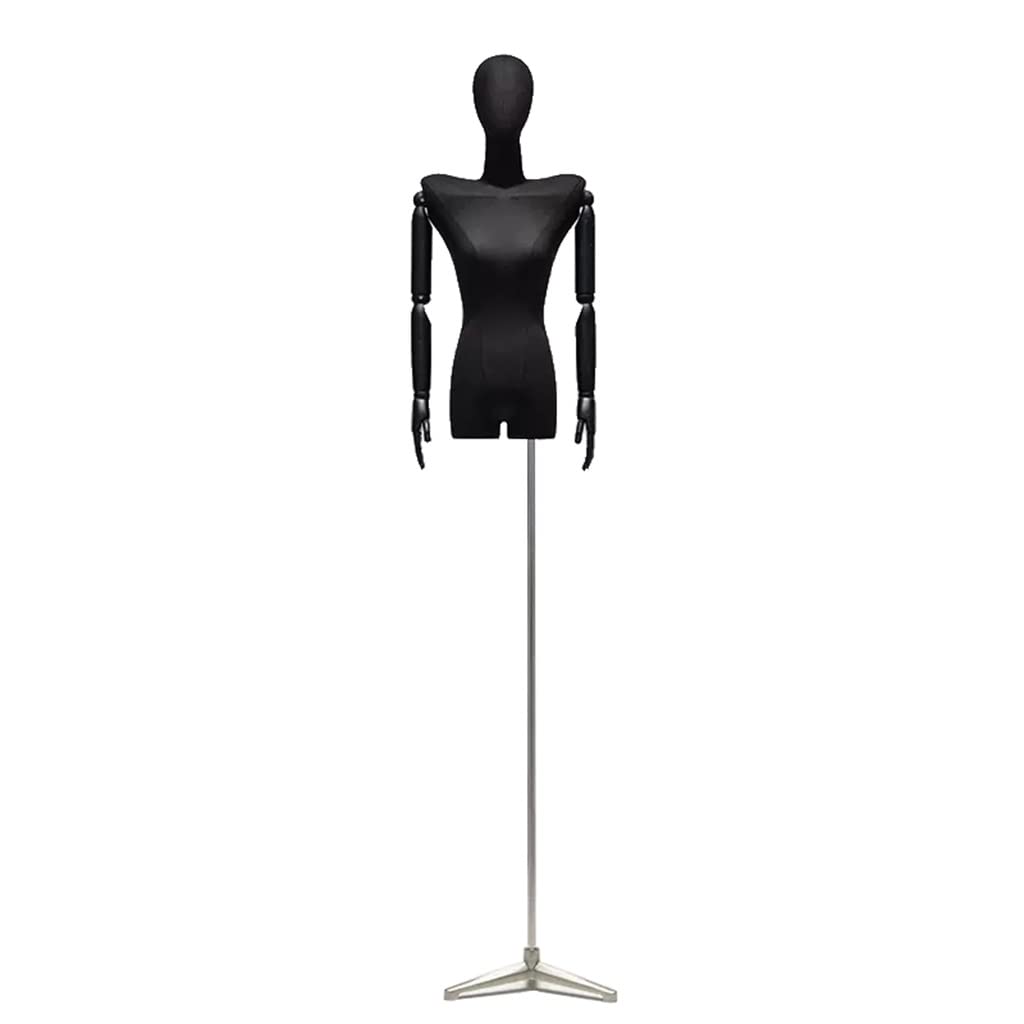 ITOSUI Adjustable Female Dress Form Mannequin, 65.7-87.4 inches, Detachable Arms & Head, Perfect for Jewelry Display, Small Size with Tripod Included