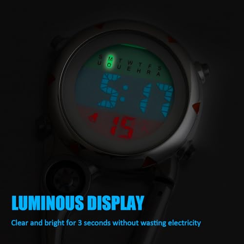 Montre d'infirmière avec alarme date et affichage phosphorescent - 3