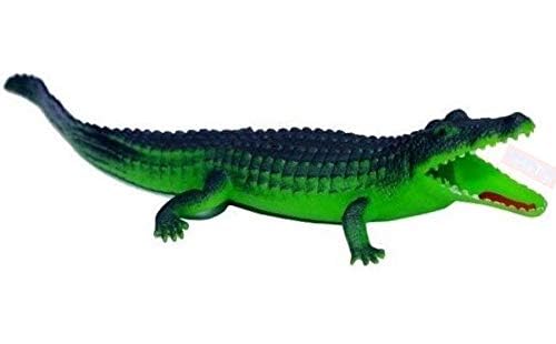 SV Entertainment Crockdial Alligator Realistic Small Toy Figure Rubber Crockdial Bath Toy Make Choo-Choo Noise (Whistle) Also for Gags and Pranks Story Telling (Color-Green) (Pack of 1) (B0D3QS85GS) Amazon Price History, Amazon Price Tracker