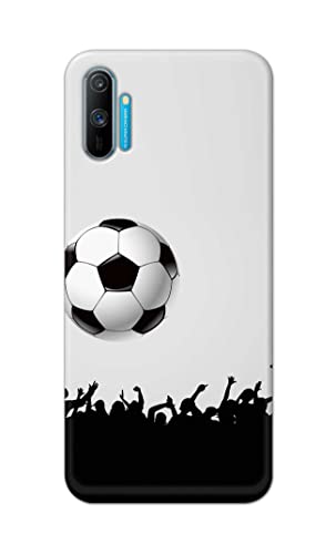 Image of Printed Hard Back Cover Case for Realme C3 | Realme C3i Back Cover (Football Icon) -1302