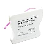 Dental Polishing Strips, 6m/Rolls Tooth Sandpaper Dental Finishing Strips, Dental Polishing Strip Holder Stainless, Resin Tooth Interdental Grinding Tool.-Pink 2.5mm