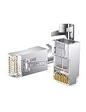 [Excelente función] El conector Cat 6 RJ45 es ideal para la construcción de cables de red de longitud personalizada y uso personal, y cumple perfectamente con sus requisitos de conexión en varios lugares, como el hogar, la oficina, la escuela, etc.