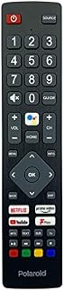 121AV - Replacement POF/RMC/0004 Voice Remote Control Compatible for Polaroid P32RAM1071U P50UAM2351U PA32H4312LEKB Smart HD Ready LED Android TVs for Netflix Prime Video Youtube and Fplay Buttons