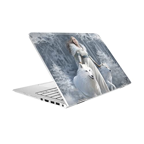 Couverture vinyle HP Spectre Pro X360 G2 édition premium Anne Stokes Loups Gardiens d'hiver