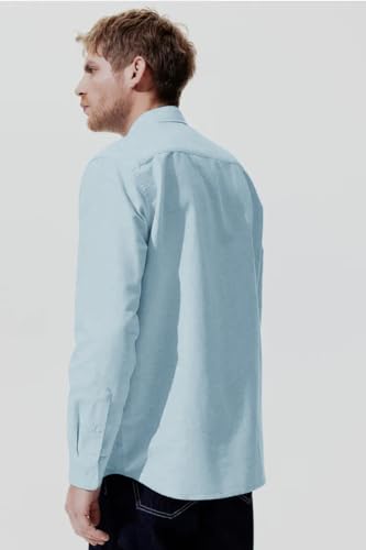 Image of BE ACTIVE Men's Oxford Cotton Lycra Casual Shirt || Men Stylish Shirt || Full Sleeves || Simple Shirt for Men || Timeless Style & Comfort
