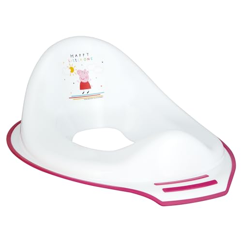 Peppa Pig Pink Toilet Training Seat NonSlip Toddler Toilet Trainer Lightweight & Portable EasyClean Hygienic Plastic Fits Standard Toilets AntiStick Oval Potty Training Seat