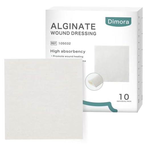 Dimora, pansement antibactérien doux et très absorbant, 10 compresses stériles individuelles, 10,8 x 10,8 cm