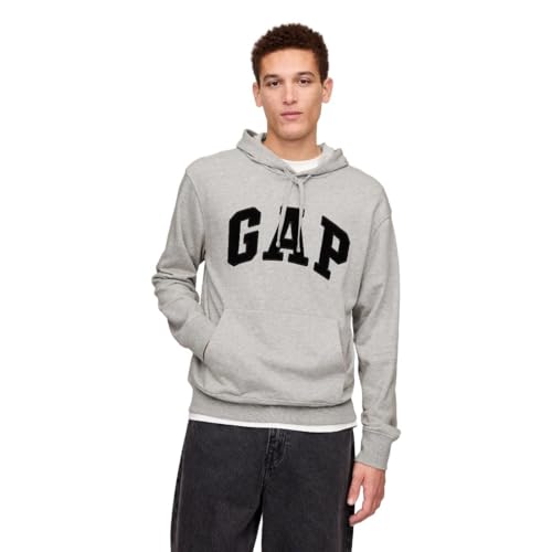 Image of Gap Men Embroidered Relaxed Fit Full Sleeve Hoodie