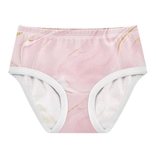 Cotton Toddler Underwear Floral Marble Texture Pink Cute Panties Girl Cartoon Underpants Briefs 2t