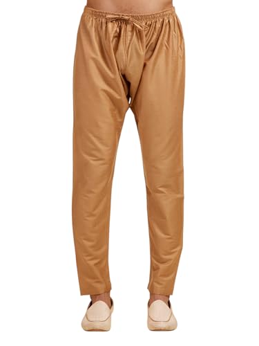 Image of DIWAS BY MANYAVAR Men's Art Silk Solid Pyjama (1pc)
