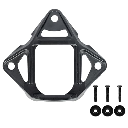Dasdffvf Helmet NVG Mount Base Adapter Shroud with 3-Hole Aluminum Alloy Helmet NVG Base for Helmets NVG Mounting