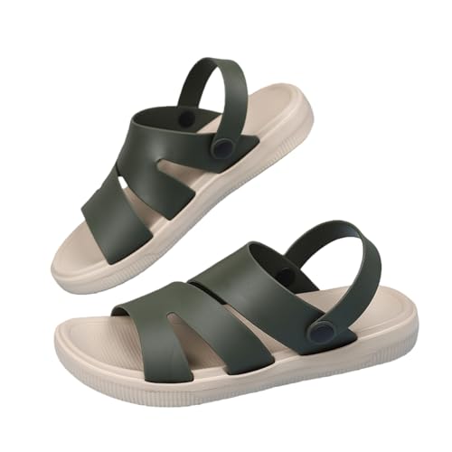 Chaussures plage hommes vertes pour glissement extérieur facile - 2