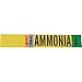 Brady 90477, 8" Dia. Vinyl Blank Liq/VAP Ammonia Low Pipe Marker, 25 Cards