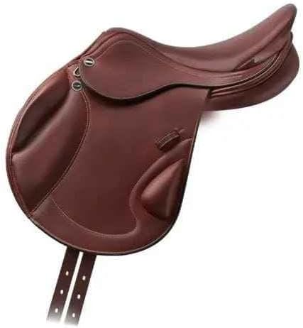 All Purpose Jumping Horse Saddle Leather English Premium Riding Tack, Saddles for Horseback Riding Pony and Adult Size 10" to 18'' inches Seat Available, MO-JPY-69