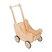 Puppenwagen aus Holz 6014 - Lauflernwagen - Gummibereifung - höhenverstellbar