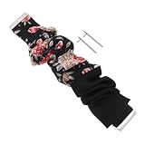 [PERSELOSO] 印花双拼色ストレッチ調節可能時計バンド 対応 耐久性交換用リストストラップ 男女兼用ファッションアクセント