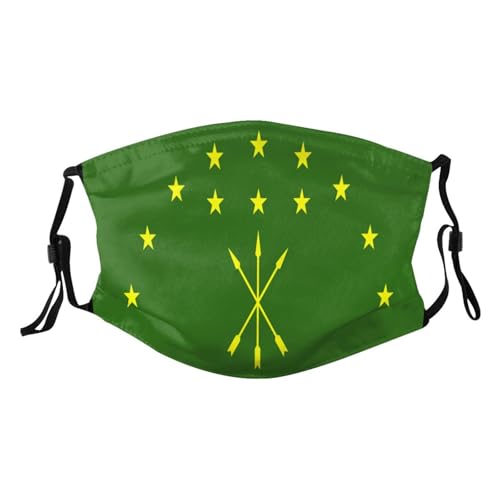 Circassian Flag Adult Dust Mask Adjustable Dust Face with 2 Filter48