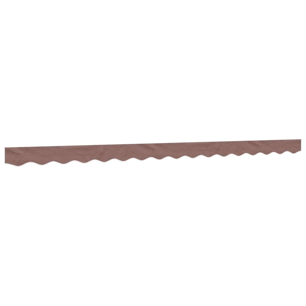 Volant de rechange pour auvent marron 4m toile de store polyester PU