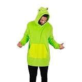 Bioworld Frog Hoodie Blanket 2 in 1 Pillow-OSFA Wearable Hoodie Blanket Green