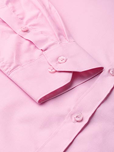 Image of MANQ Men's Regular Fit Cotton Formal Shirt, Full Sleeves, Spread Collar, Button-Down, Office, Business & Casual Wear
