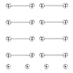 Gojewen – Gojewen 8er Zungenpiercing Brustwarzenpiercing und 4er Ersat