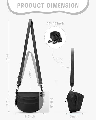 Image of Gitus Gifts for 6 7 8 9 10 Year Old Girls Purse Mini Nylon Crossbody Shoulder Bum Bags with Adjustable Straps