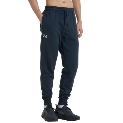 Under Armour Ua Rival Fleece Joggers, Pantalones deportivos Hombre, Negro, XL - imagen 4