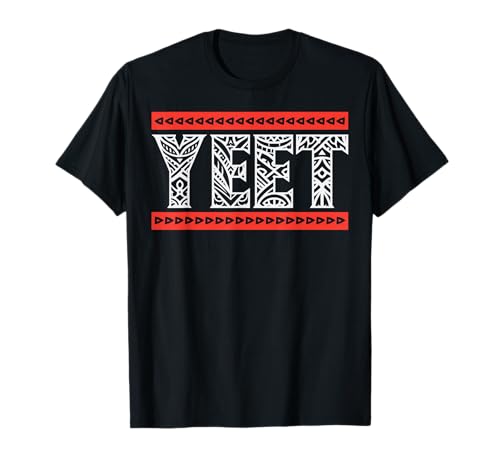 Yeet Tribal Art Funny Saying Meme Slang Men Boys Kids Women T-Shirt