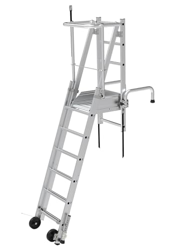 Echelle d'appui télescopique 2x6 marches hauteur d'accès 4,64 m PRÉMUR Tubesca Comabi