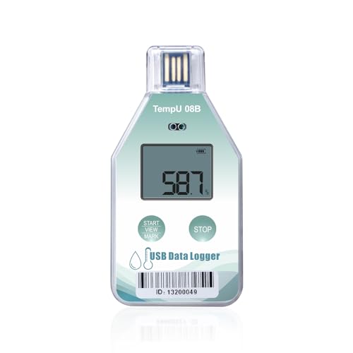 Registrador de datos de temperatura USB que genera informes automáticos PDF para laboratorios