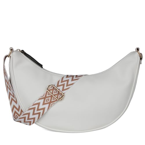 Sac bandoulière bugatti Mare 3.0 sac demi-lune femme léger en similicuir contre l'encombrement