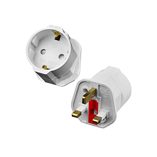 Stecker-Adapter (EU IRE / UK - White)