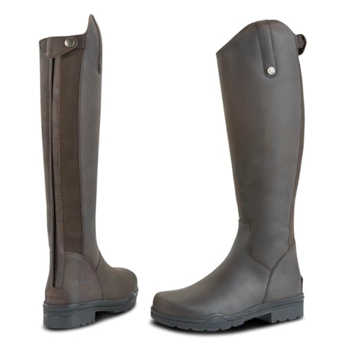 Botas de equitación de invierno Norwich de pura lana color marrón