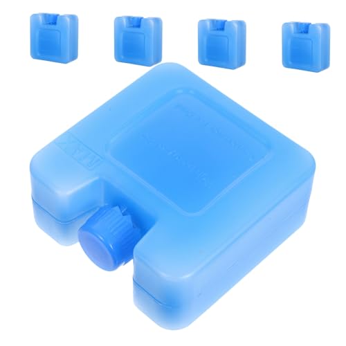 POPETPOP 5個 冷凍庫 ブロック 用 クール バッグ 冷却 ブロック アイス クーラー 冷却 スティック アイス クリスタル ボックス 収納