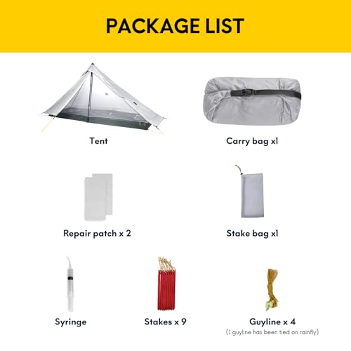 Image of LANSHAN Ultralight Waterproof 1-2 Person Backpacking Tent | Ultralight waterproof nylon, pitch anywhere, for camping & travel.