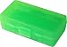 MTM 380/9MM Cal 50 Round Flip-Top Ammo Box, Clear Green