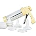 CHSEEO Set Pâtisserie Pressa per Biscotti Macchina per Biscotti Pistola Sparabiscotti Penna Decoratrice Siringa per Dolci Pistola per Dolci per Decorazione Torta con 13 Dischi e 8 Punte #2