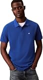 Calvin Klein Polo SS Monogram de piqué LV040EM269 S/S para Hombre, Azul (Chase Blue), XXL_Plus, Azul (Chase Blue), XXL Grande
