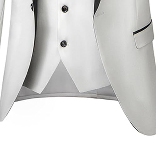 Costume homme pour mariage et grandes occasions ensemble chic trois pièces avec veste un bouton