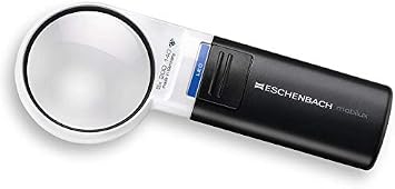 Eschenbach Mobilux 15115 LED Illuminated 5X Magnifier - 58 mm Diameter Lens