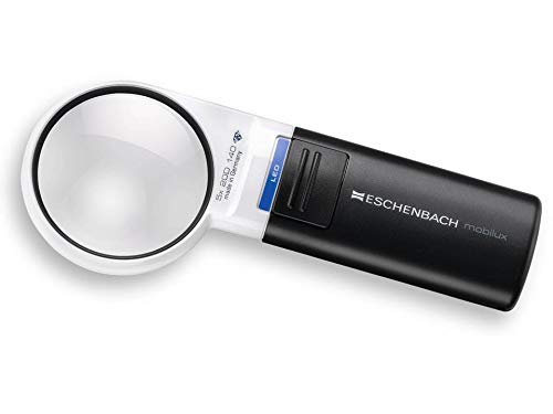 Eschenbach Mobilux 15115 LED Illuminated 5X Magnifier - 58 mm Diameter Lens