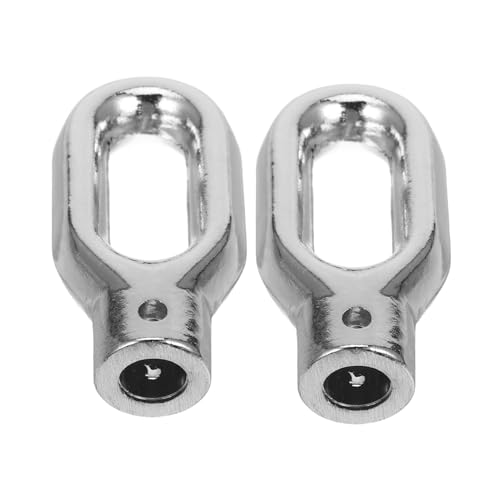 Homoyoyo 2 Stück Einziehbare Markisenringe Silberne Aufhängeringe für Outdoor Sonnenschutz Vielseitige Montagehalter für Verstellbare Markisen Einfache Installation Kompatibel mit