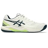ASICS Men's Gel-Dedicate 8 Pickleball Shoes, 10.5, Cream/Tranquil Teal